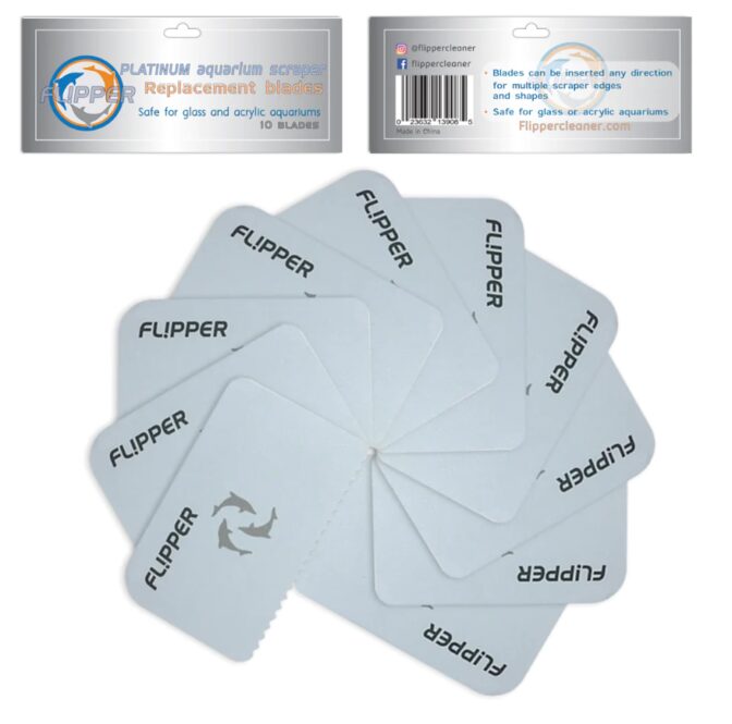 Flipper Platinum Algae Scraper Replacement Blades - 10PK