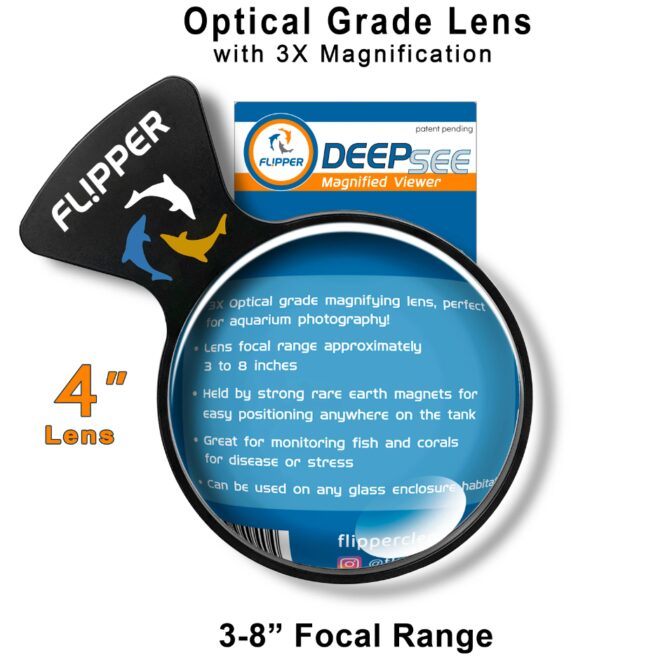 optical grade lens deepsee 4" flipper